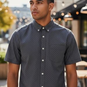Goodfellow & Co Dark Gray  With Pattern Shirt